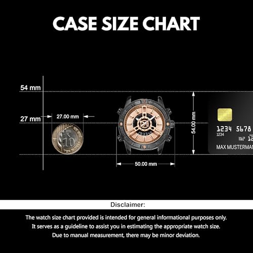 V2A ChronoMaster Series Genuine Leather Analog Digital Watch for Men, Alloy Case, 3 ATM Water Resistant, Luminous Light, Stopwatch and Alarm | Perfect Mens Watch Birthday Rakhi Gift (Brown-Black) - Image 5