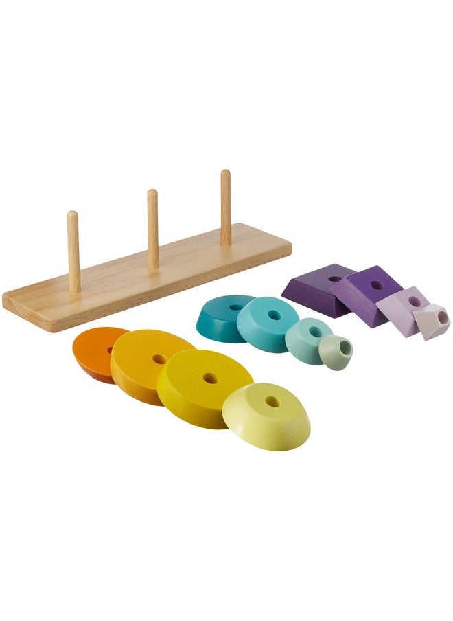 BRAINSMITH Brainsmith Wooden Stacking Blocks, 3-Dimensional, Develop Motor Skills and Creativity, Non Toxic Educational Toy for Toddlers and Kids (1-4 Years)  - Image 5