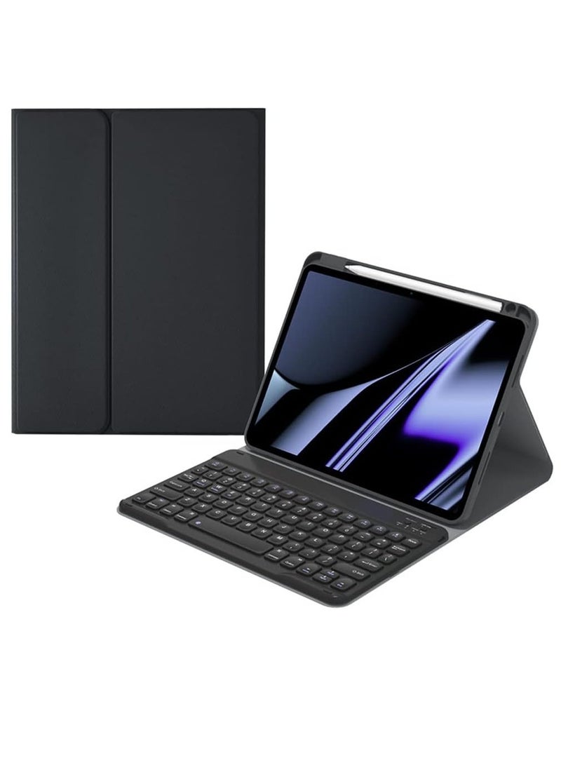 ELTRAZONE ELTERAZONE iPad Air 5 / iPad Air 4 Keyboard Case with Pencil Holder - Soft Cover with Magnetically Detachable Bluetooth Keyboard for 10.9 inch iPad Air 5th Gen/iPad Air 4th Gen, Black - Image 1