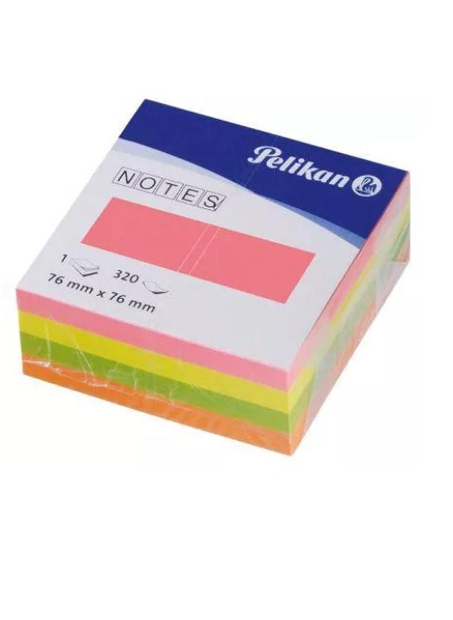 Pelikan Sticky Notes N127 76x76mm 320 Sheets Neon Color 