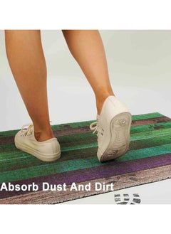 Generic 40*60cm Home Rainbow Series Entrance Door Mat Porch Dust-proof Wear-resistant Floor Mat Home Entrance Foot Mat Dog Paw Print (Footprint-2)  - Image 2