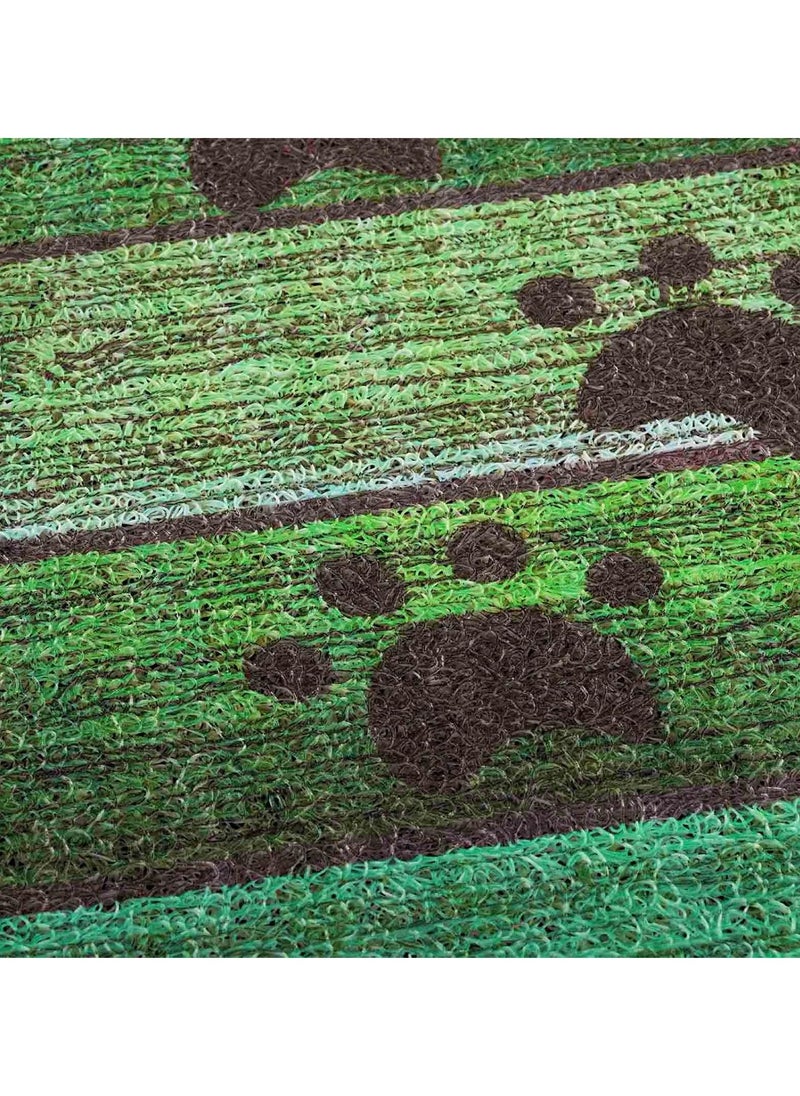 Generic 40*60cm Home Rainbow Series Entrance Door Mat Porch Dust-proof Wear-resistant Floor Mat Home Entrance Foot Mat Dog Paw Print (Footprint-2)  - Image 5