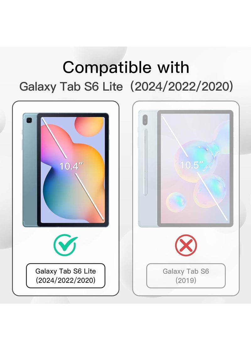 ميجوفاست حافظة Galaxy Tab S6 Lite 10.4 من جلد البولي يوريثان حافظة قابلة للطي ثلاثية الطي مع ميزة التنبيه التلقائي للنوم، غطاء خلفي ناعم من مادة TPU لهاتف Samsung Galaxy Tab S6 Lite 10.4 بوصة SM-P610/P615 2020 - Image 2