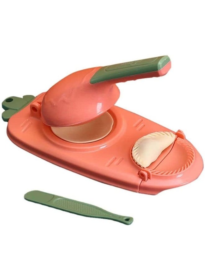 Generic DIY Dumpling Maker 2 In 1 Dumpling Maker, Multifunction DIY Manual Dumpling Press Molds Set, Safety ABS material, Easy-tool for Dumpling Make Dough Presser  - Image 1