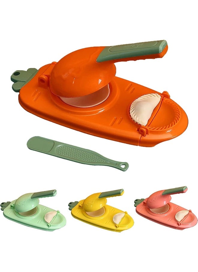 Generic DIY Dumpling Maker 2 In 1 Dumpling Maker, Multifunction DIY Manual Dumpling Press Molds Set, Safety ABS material, Easy-tool for Dumpling Make Dough Presser  - Image 2