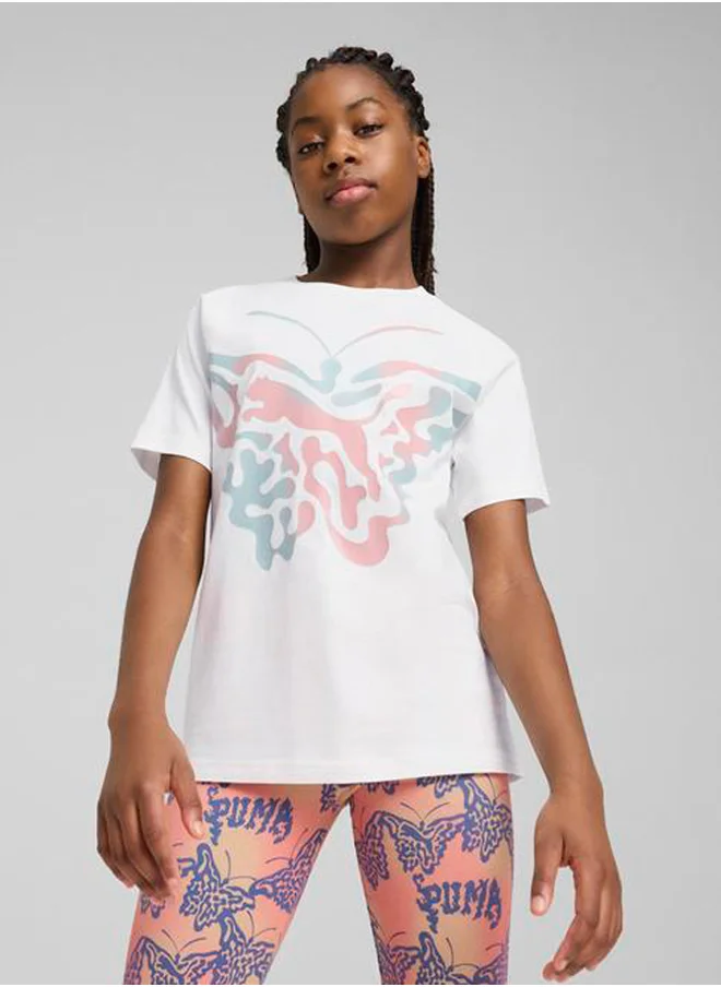 PUMA Youth Butterfly Vibe T-Shirt