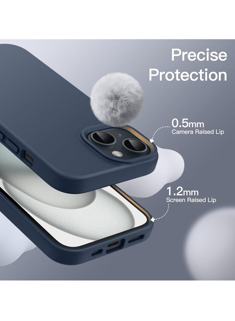 DUSALA iPhone 15 Plus Case, Liquid Silicone Phone Case for iPhone 15 Plus 6.7 Inch, Colorful Silky-Soft Protective Cover (Blue) - Image 3