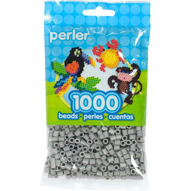 Perler 10985 Beads Fuse Beads for Crafts, 1000pcs, Gray - Image 1