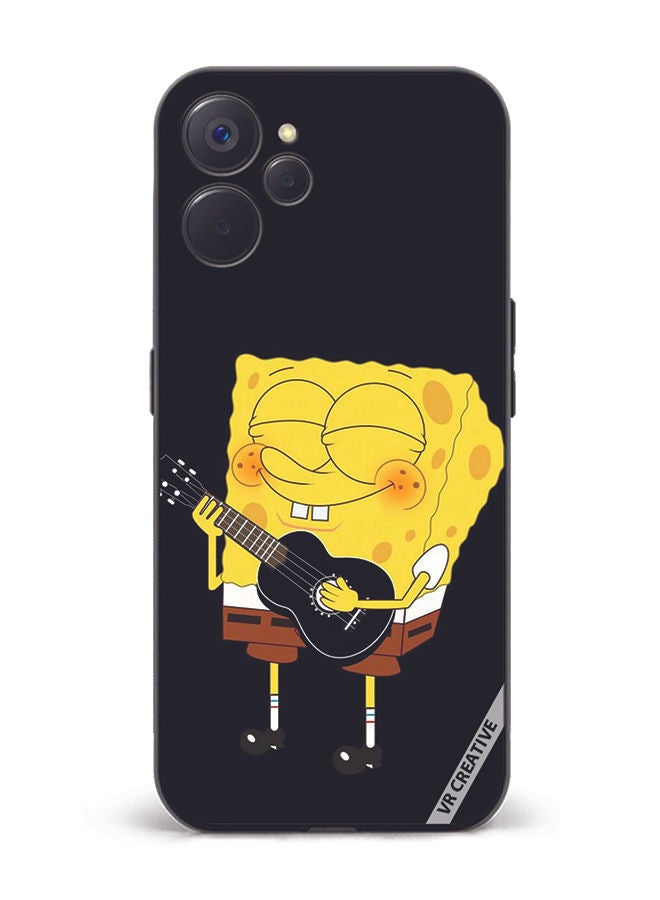 VR CREATIVE Protective Case Cover For Realme 10 5G Spongebob With Guitar Design Multicolour - Image 1