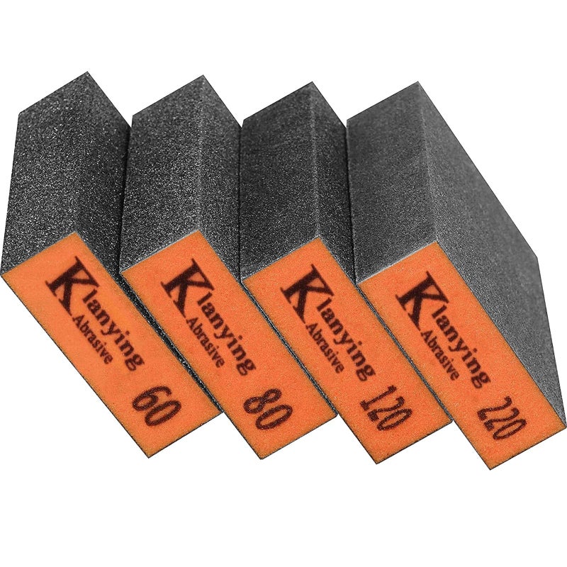 Hubaow Sanding Sponge  60-220 Grit Assortment Sanding Block  Wet And Dry Dual-Use Sander Sponges For Drywall Metal  Sandpaper Sponge For Wood  Washable And Reusable - Image 1