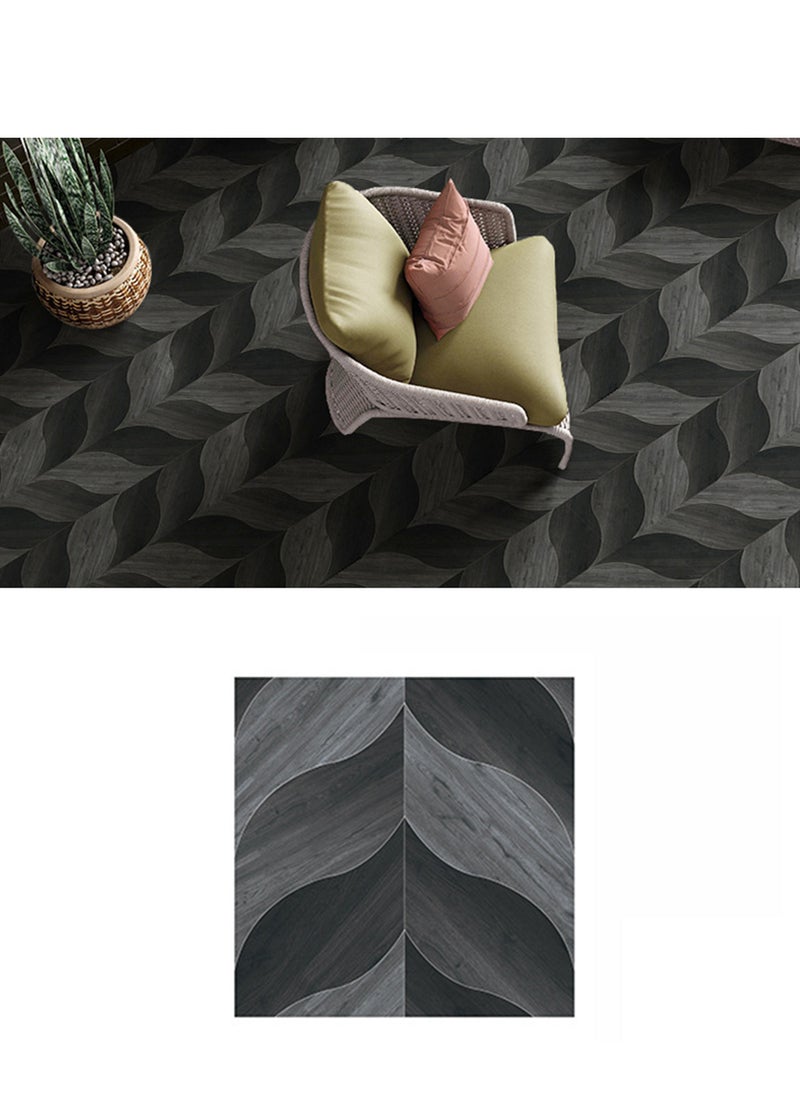 شاربدو 5 قطع من ملصقات الحائط لتزيين المنزل، لوحات حائط ثلاثية الأبعاد ذاتية اللصق، ملصق أرضيات من مادة PVC متعدد الألوان 40 × 40 سم - Image 1