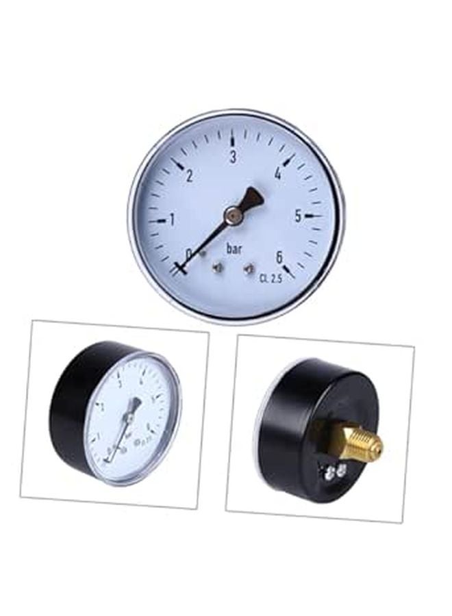 Mini Size Metal Case High Precision Air Pressure Gauge 0 6 Bar For Compressed Air - Image 1
