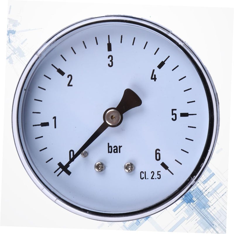 Mini Size Metal Case High Precision Air Pressure Gauge 0 6 Bar For Compressed Air - Image 4