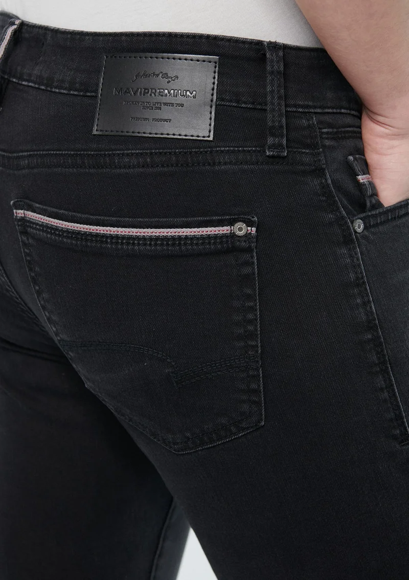 MAVI Blue Men's Jake Dark Gray Blue Premium Jean Trousers 0042218775