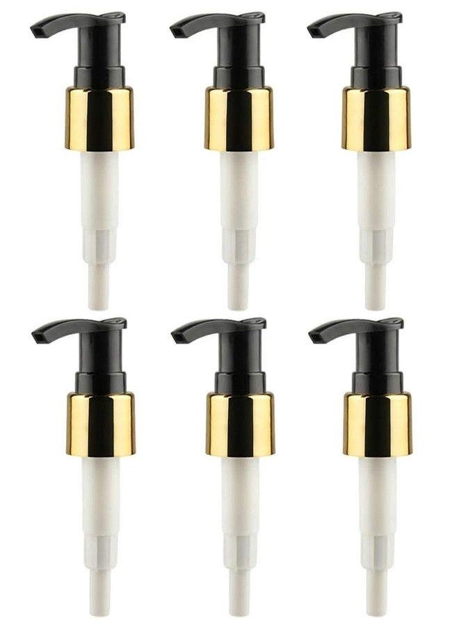 Elandy 6PCS Black Plastic 24/410 Soap Dispenser Pump Replacement Lotion Bottle Pump Head Tops Shampoo Dispenser Dish Soap Container Pump Nozzel Replacements - Image 1