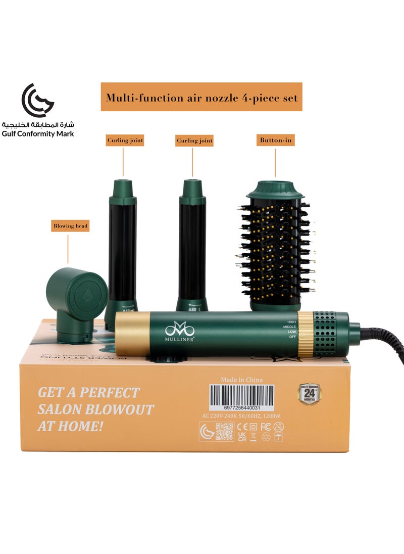 MULLINER MULLINER 4 in 1 Multi Functional Hair Styling- Advanced Power Hair Styling-Hair Dryer Brush Curling ML-5015  - Image 2