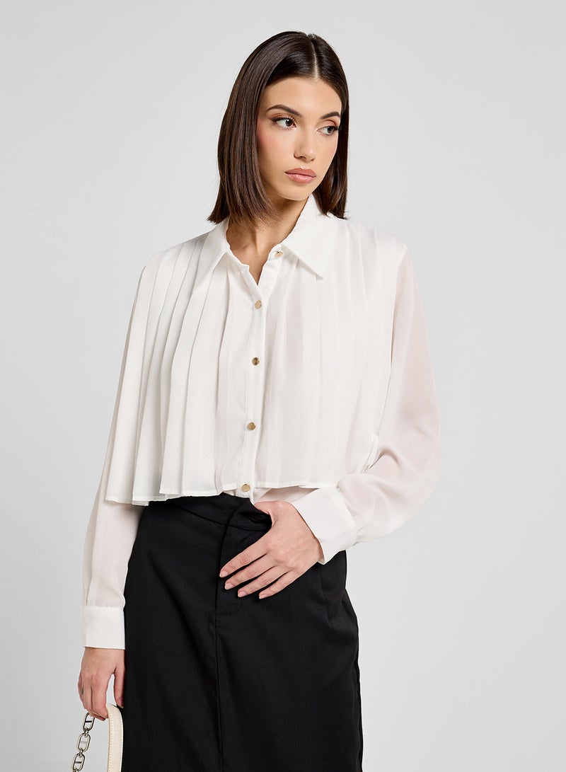 ELLA Shirt With Front Pleats  - Image 1