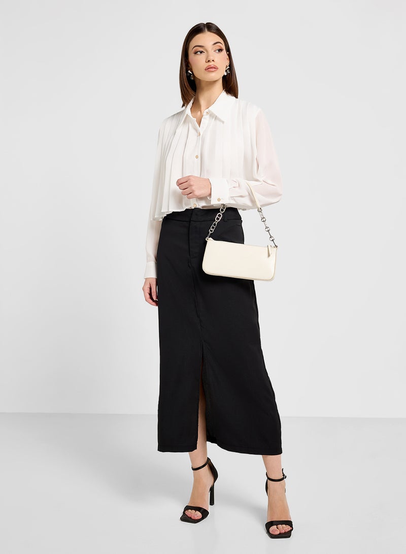 ELLA Shirt With Front Pleats  - Image 4