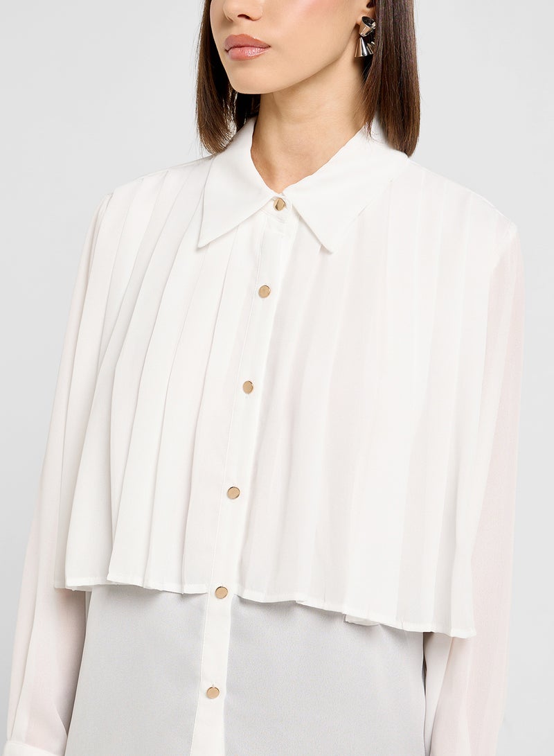 ELLA Shirt With Front Pleats  - Image 3
