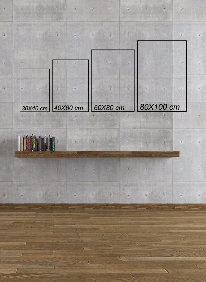 يوڠام مجموعة من 3 لوحات قماشية مؤطرة مشدودة على إطار خشبي - لوحات فنية للديكور المنزلي وغرفة المعيشة والمكتب - Image 3