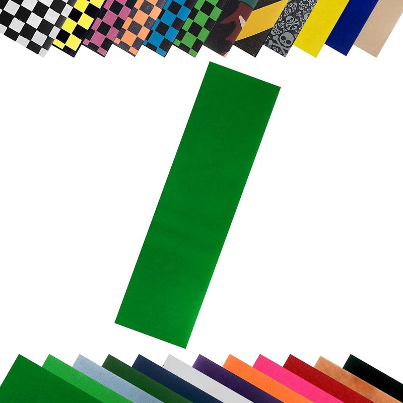 Turbo 9 x 33 Inch Skateboard Grip Tape Sheet Lime Green - Image 1