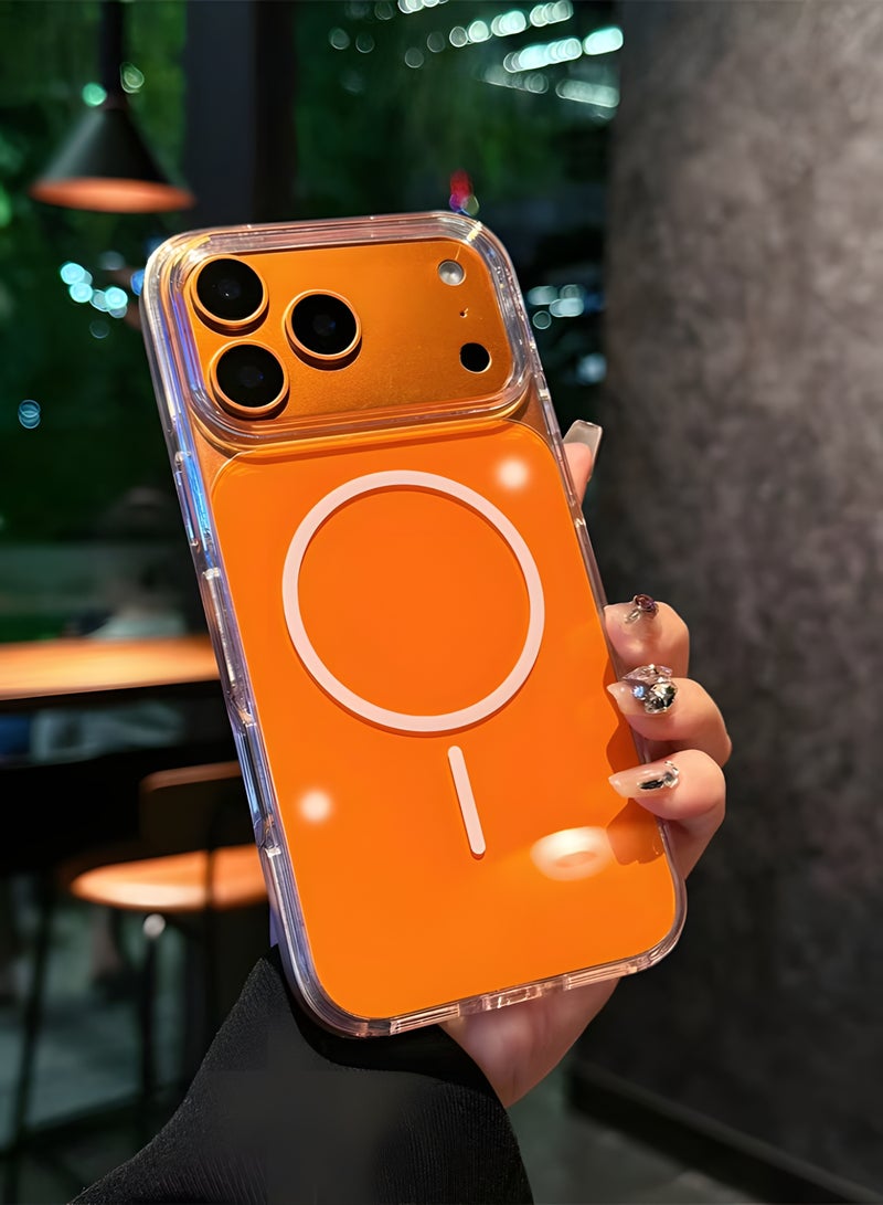 Magsafe Case for iPhone 17 Pro Magsafe Clear Cover Magnetic Wireless Charging Support, Shockproof Protection, Scratch-Resistant for iPhone 17 Pro - Clear - Image 2