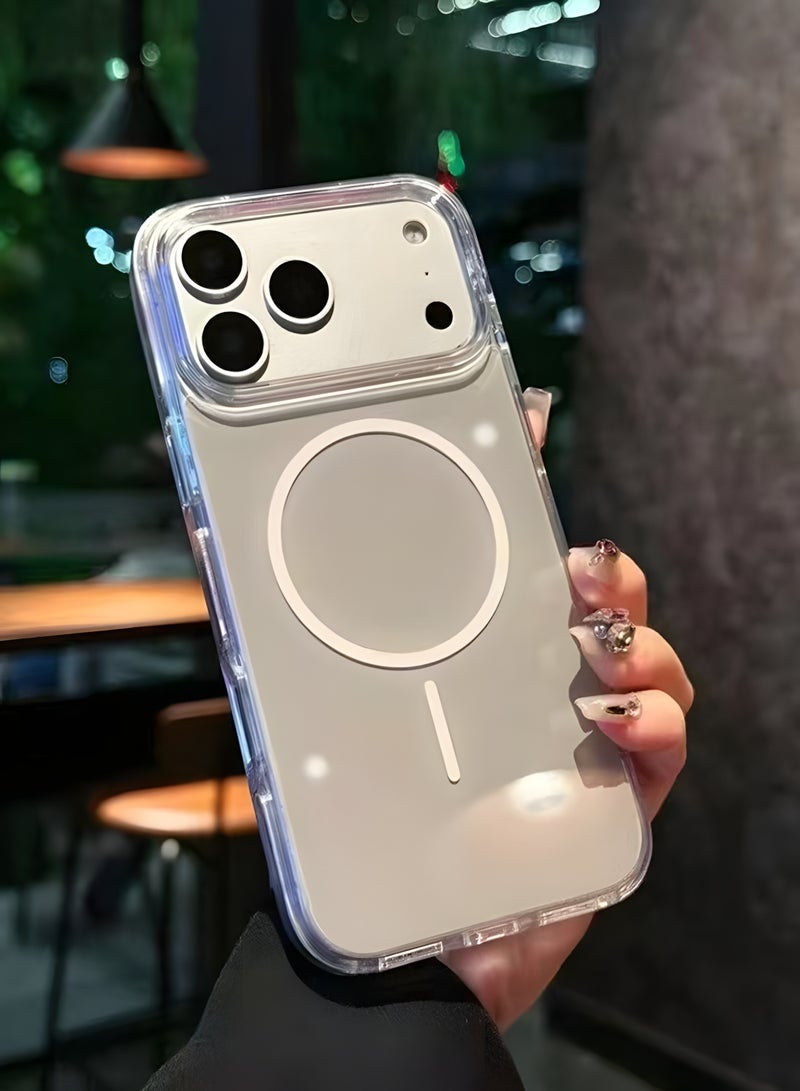 Magsafe Case for iPhone 17 Pro Magsafe Clear Cover Magnetic Wireless Charging Support, Shockproof Protection, Scratch-Resistant for iPhone 17 Pro - Clear - Image 3