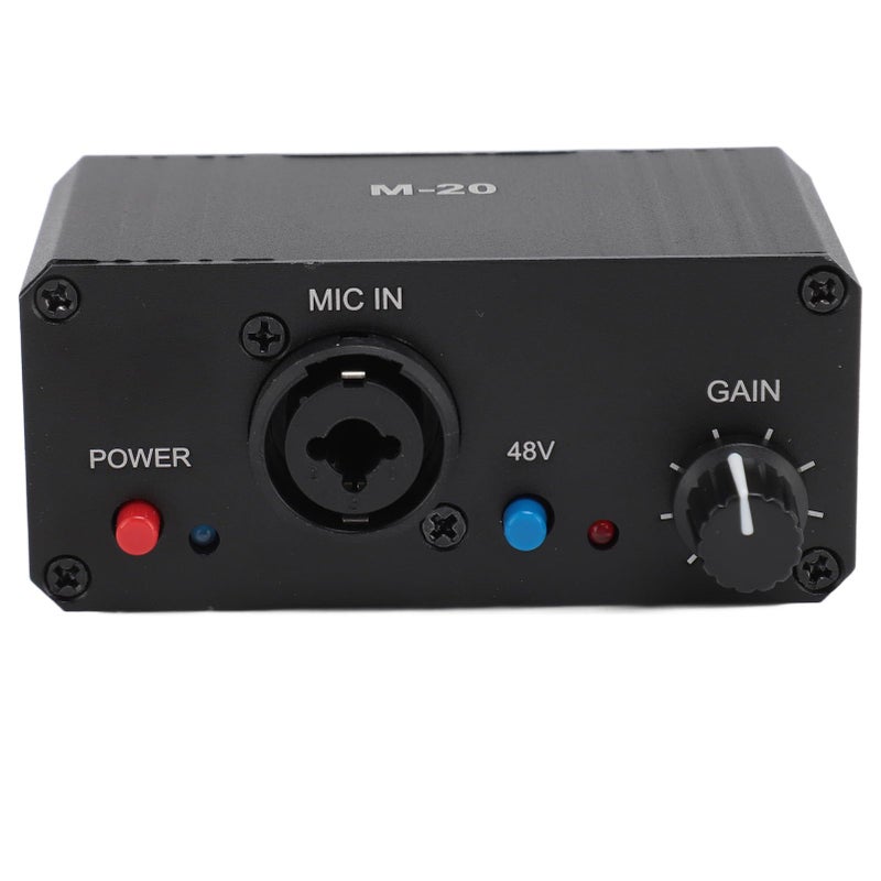 Professional Microphone Preamp with 48V Phantom Power for Dynamic Condenser Mics - Image 5