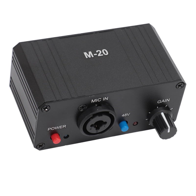 Professional Microphone Preamp with 48V Phantom Power for Dynamic Condenser Mics - Image 4