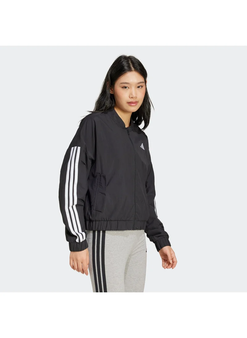 Adidas Essentials 3 Stripes Lifestyle Woven Bomber Jacket
