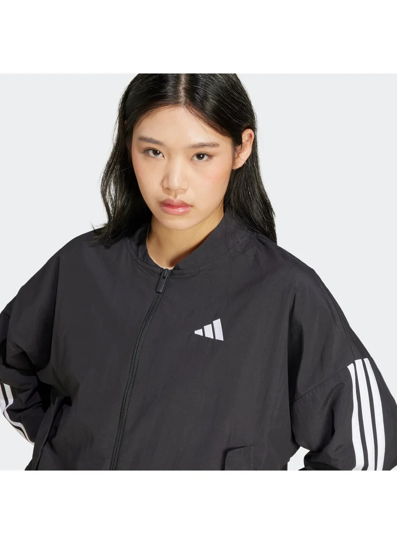 Adidas Essentials 3 Stripes Lifestyle Woven Bomber Jacket