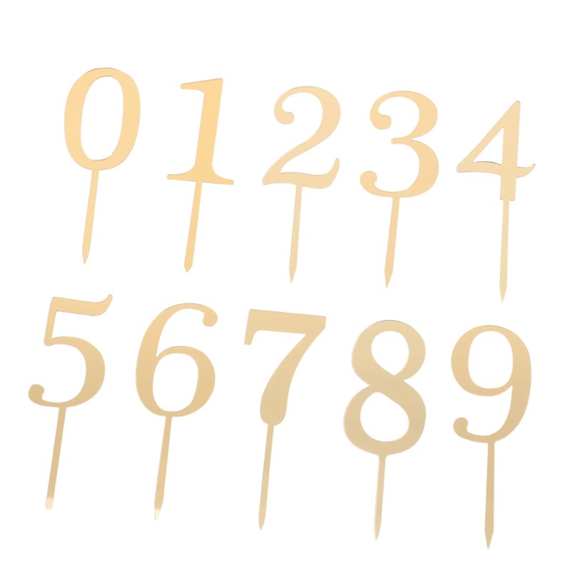 Acrylic Cake Toppers Reusable 20pcs Birthday Wedding Party Decorations - Image 2
