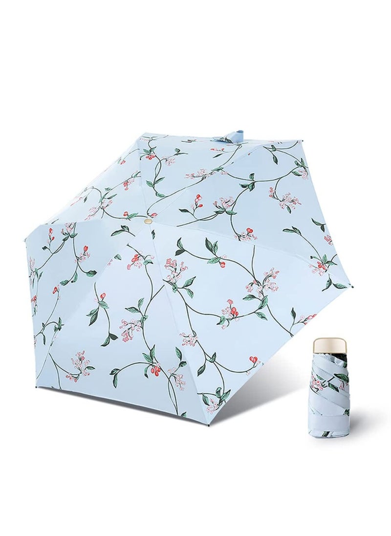SYOSI - Travel Umbrella UV Small Compact Protection Mini Perfect for Lightweight Portable Parasol Outdoor Sun Rain Umbrellas for Men Women and Kids - Image 1