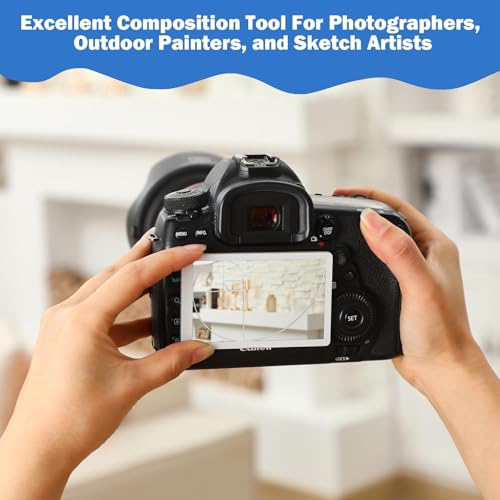 Tellegloww 10 Pcs Golden Ratio Composition Tool, Fibonacci Rule of Thirds Credit Card-Sized View Tool for Photography Painting Drawing Fits in Wallet or Camera Bag - Image 4