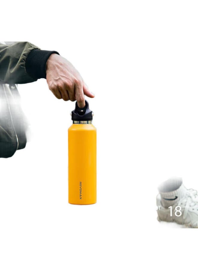 Revomax Insulated Water Bottle, Large Capacity Outdoor Cup For Men And Women, Portable Thermos For Hiking, Sunflower Yellow, 950Ml - Image 2