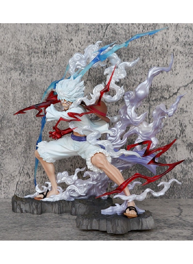 HALAMODO One Piece WINK Nika Holds Lightning Model Anime Hand Decorations  - Image 2
