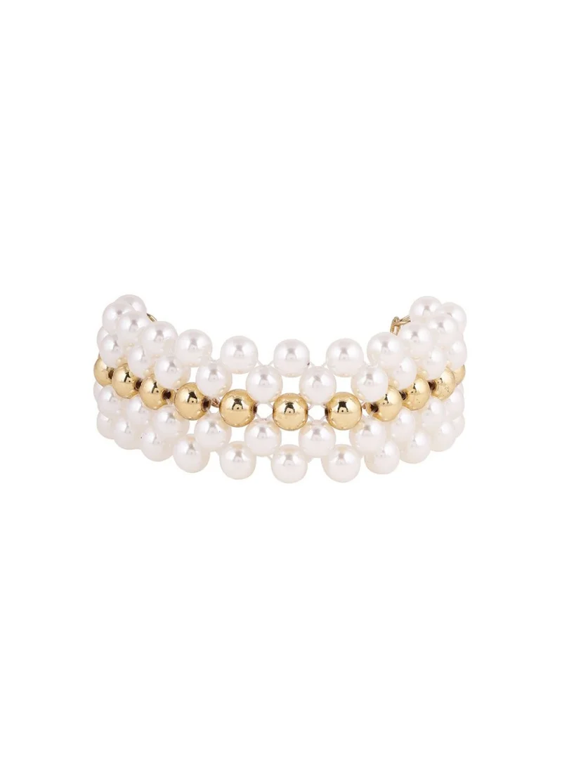 Priyaasi Pearls-Beaded Wraparound Bracelet