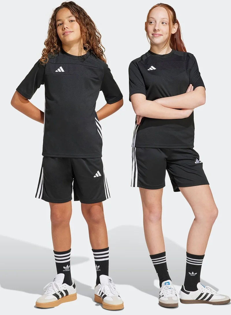 adidas شورت كرة قدم أسود للأطفال للجنسين