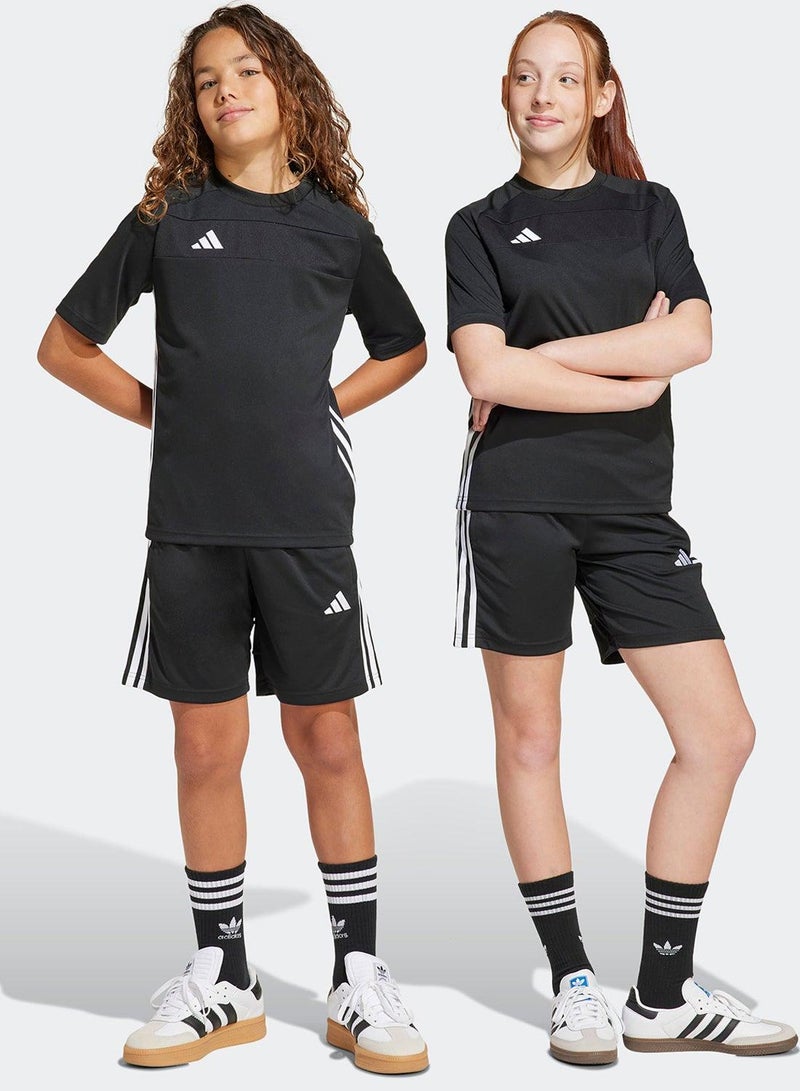 adidas شورت كرة قدم أسود للأطفال للجنسين - Image 1