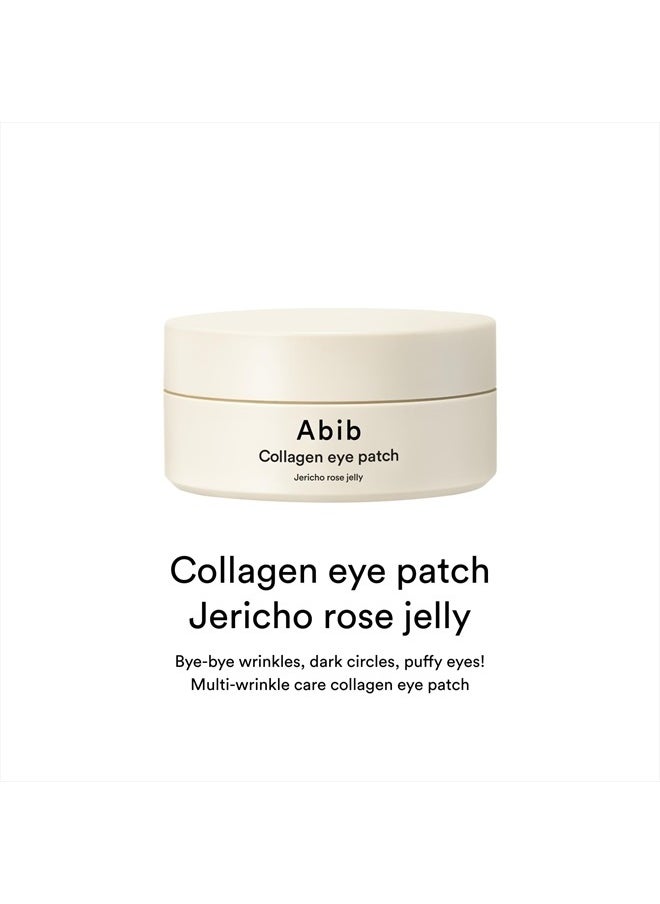 abib - Abib Collagen Eye Patch Jericho Rose Jelly (60 Patches) Vegan Collagen, Transparent Hydrogel Under Eye Mask for Sensitive Plumper Skin - Image 1