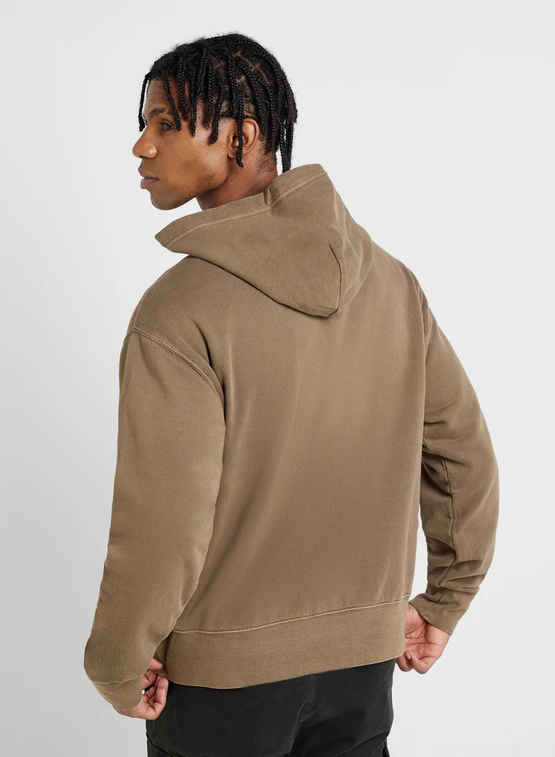 American Eagle Logo Graphic Drawstring Pullover Hoodie