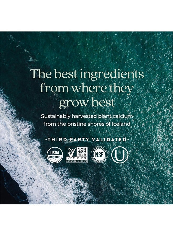 New Chapter Calcium Supplement - Bone Strength Organic Calcium with Magnesium, Vitamin D3+K2, 70+ Trace Minerals for Bone Health, Gluten Free, Easy to Swallow Slim Tablets - 60 Count - Image 5