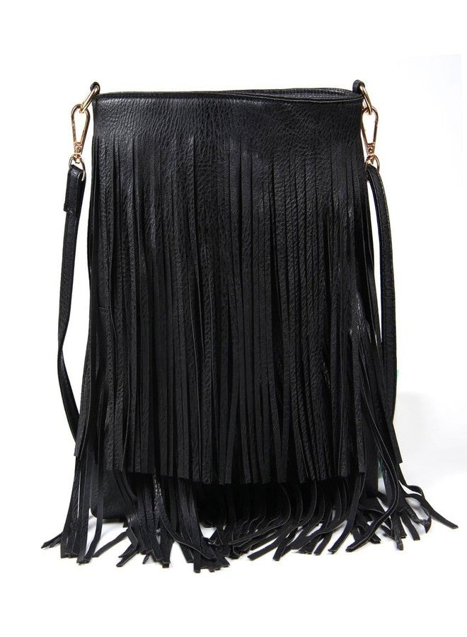 Lanpet Women Fringe Tassel Cross Body Bag Leisure Shoulder Bag - Image 2
