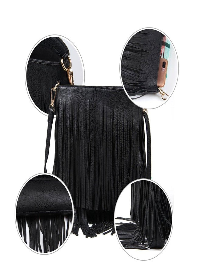 Lanpet Women Fringe Tassel Cross Body Bag Leisure Shoulder Bag - Image 5