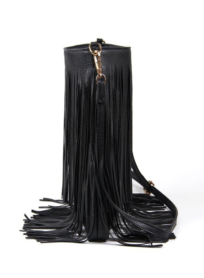 Lanpet Women Fringe Tassel Cross Body Bag Leisure Shoulder Bag - Image 3
