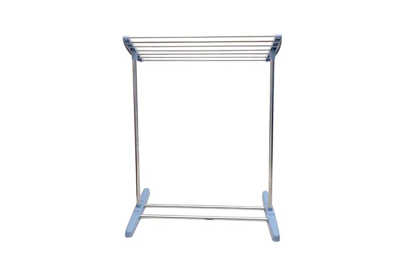 LOMESH LOMESH Stainless Steel Mobile Towel Rack FloorStanding MultiFunctional Mobile Foldable Balcony Towel Stand Save Space Rack for Drying Holder  - Image 4