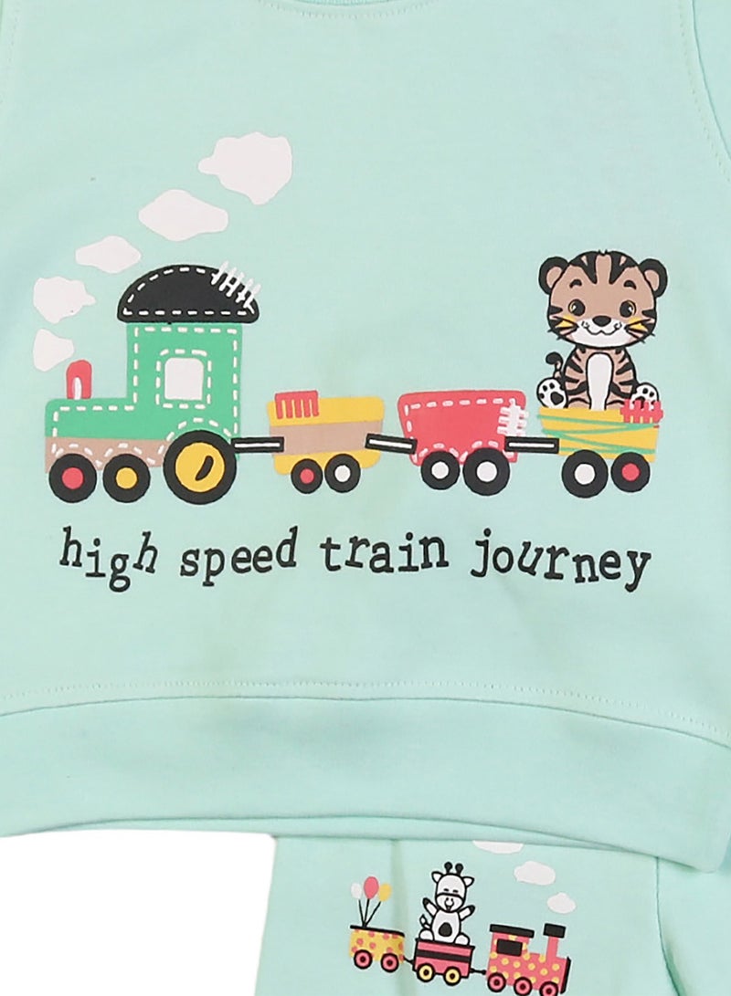 زيركون بيجامة خريفي لحديثي الولادة - 1246 - Image 2