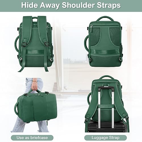 Sinaliy Travel laptop Backpack for Women, Personal Item Size Flight Approved, 16 Inch Laptop Bag with Multi-Pockets, Hiking Backpack, Waterproof Carry On Backpack Casual Daypack Backpack - Image 5