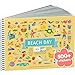 CUPKIN Beach Day 500 Kids Sticker Book by Cupkin Fun Toddler Travel Activity Coloring and Sticker Book Road Trip Essentials 12 Coloring Pages 12 Side by Side Scenes for Ages 28 Years - Image 3