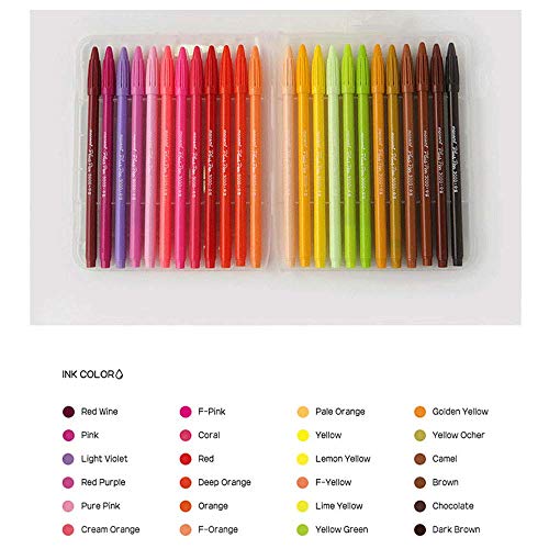 Monami أقلام مونا مي بلس 3000 أقلام فلوماستر، نقطة رفيعة (0.4 مم)، تلوين/رسم/تدوين، ألوان متنوعة، عبوة 48 قلم - Image 3